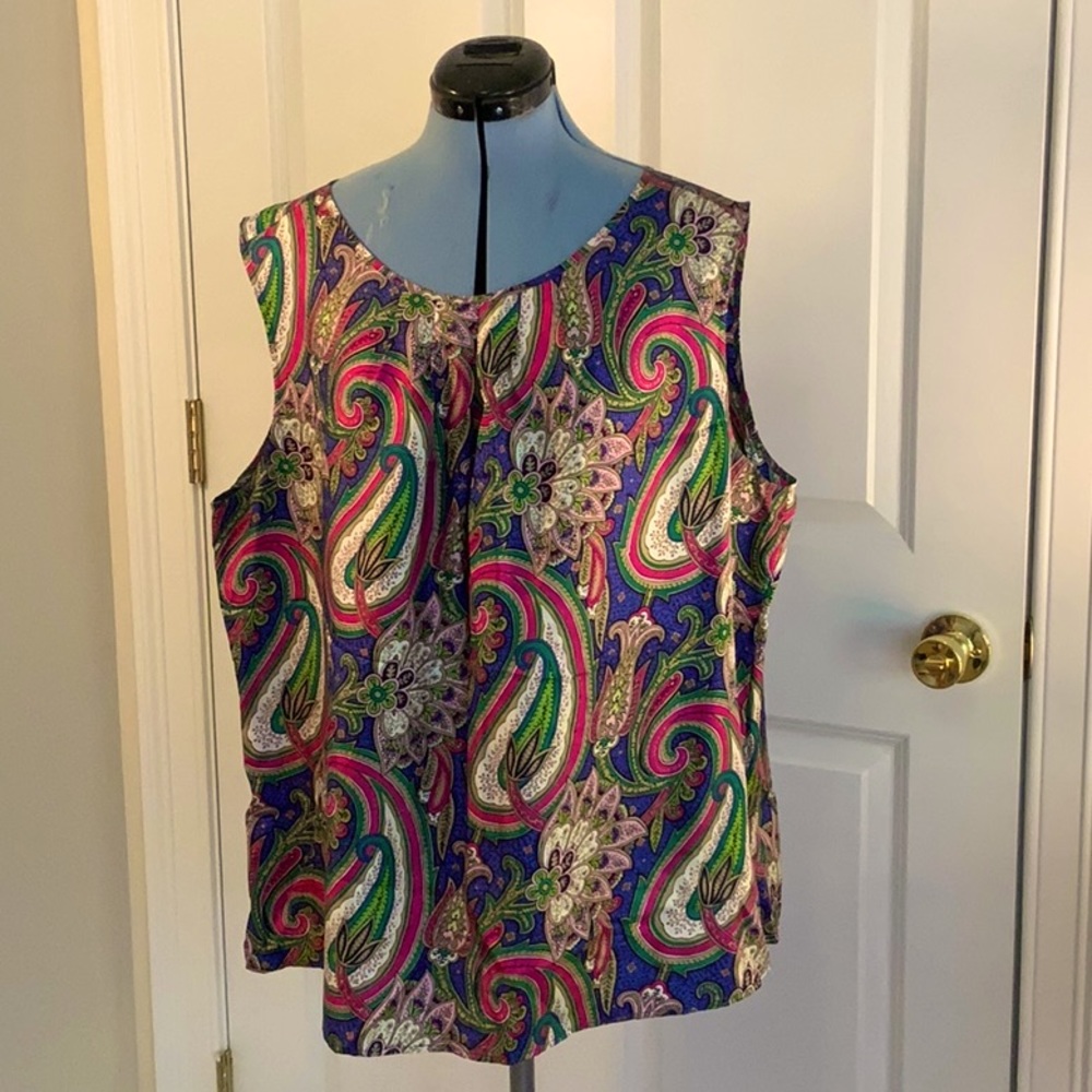 Talbots 20W Silk Tank Top